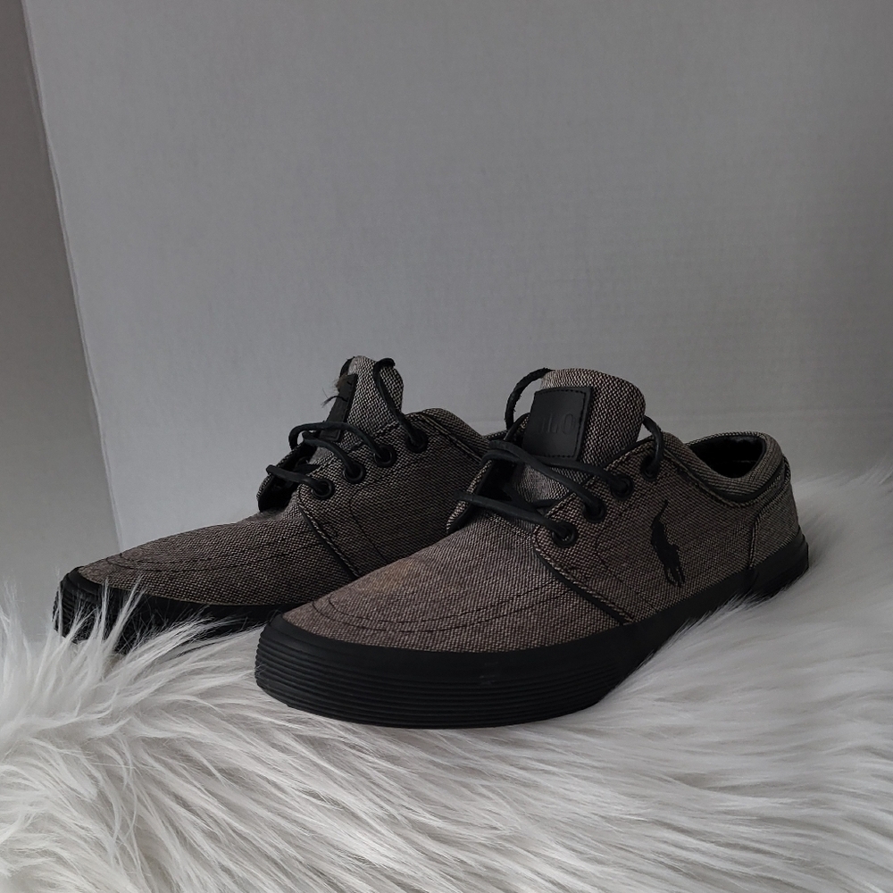Polo Men's Black Casual Shoes, Size 8